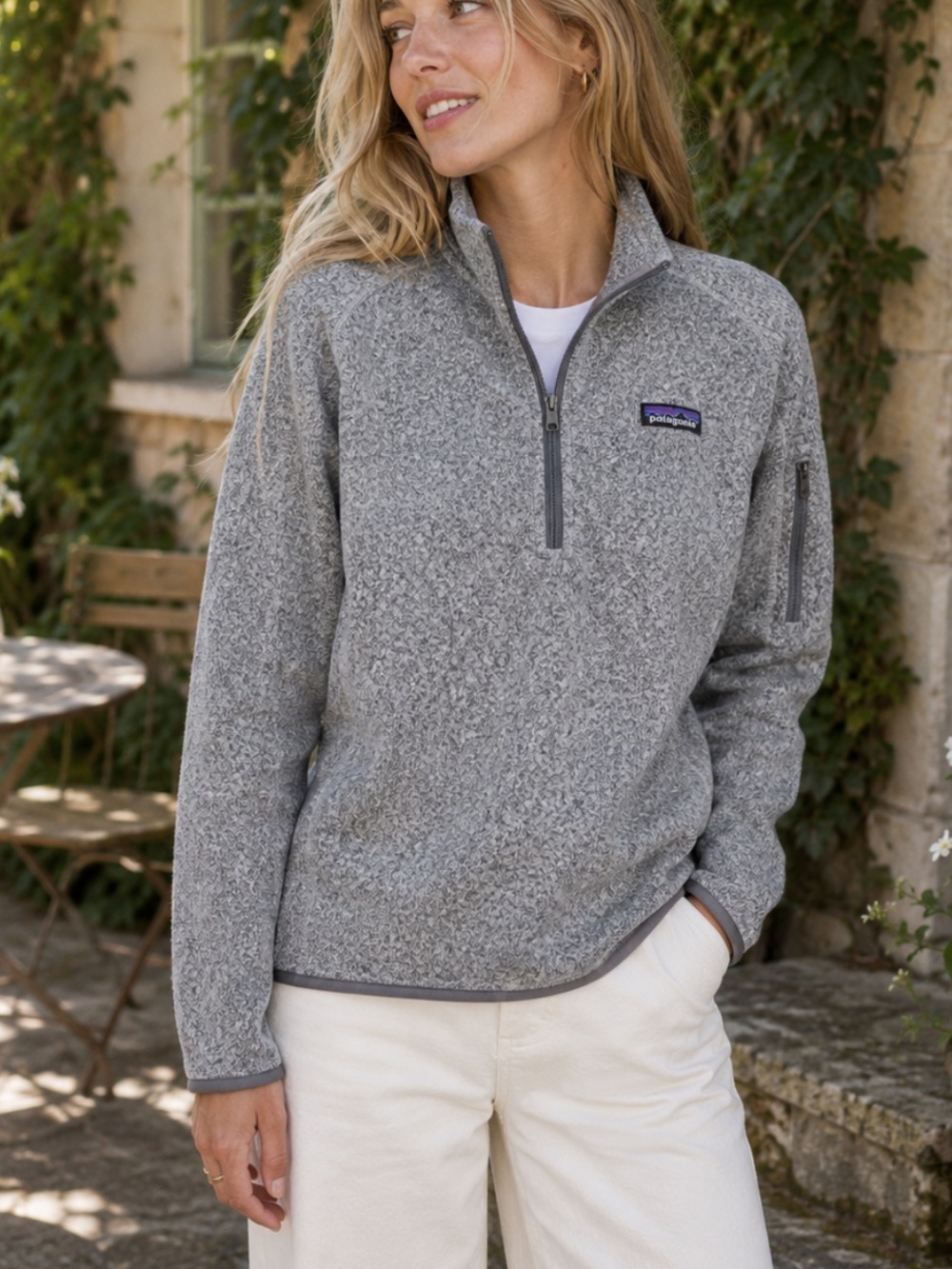 Patagonia Better Sweater quarter Zip Gray Small